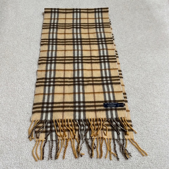 Burberry Accessories - Burberry Yellow Cashmere Scarf